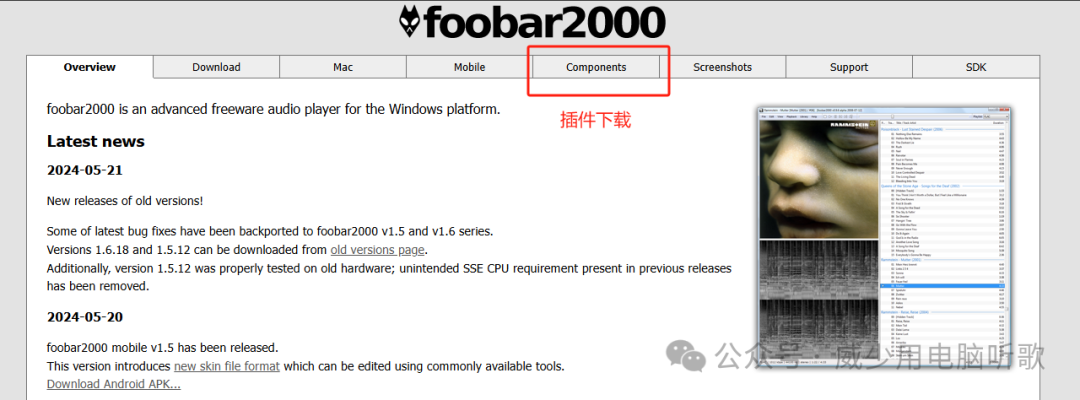 官方插件说明图